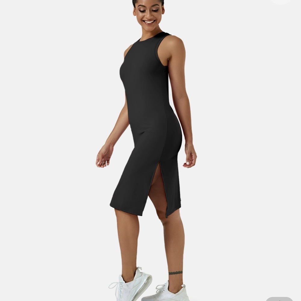 BNWT Halara Midi Dress with Slits Size XL - Picture 2 of 7